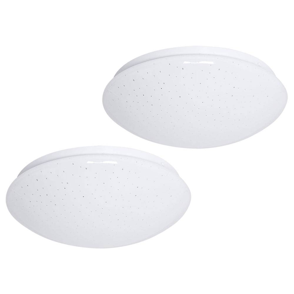 2er Set LED Decken Lampen Wohn Schlaf Zimmer Beleuchtung Sternenhimmel Effekt Leuchten weiß