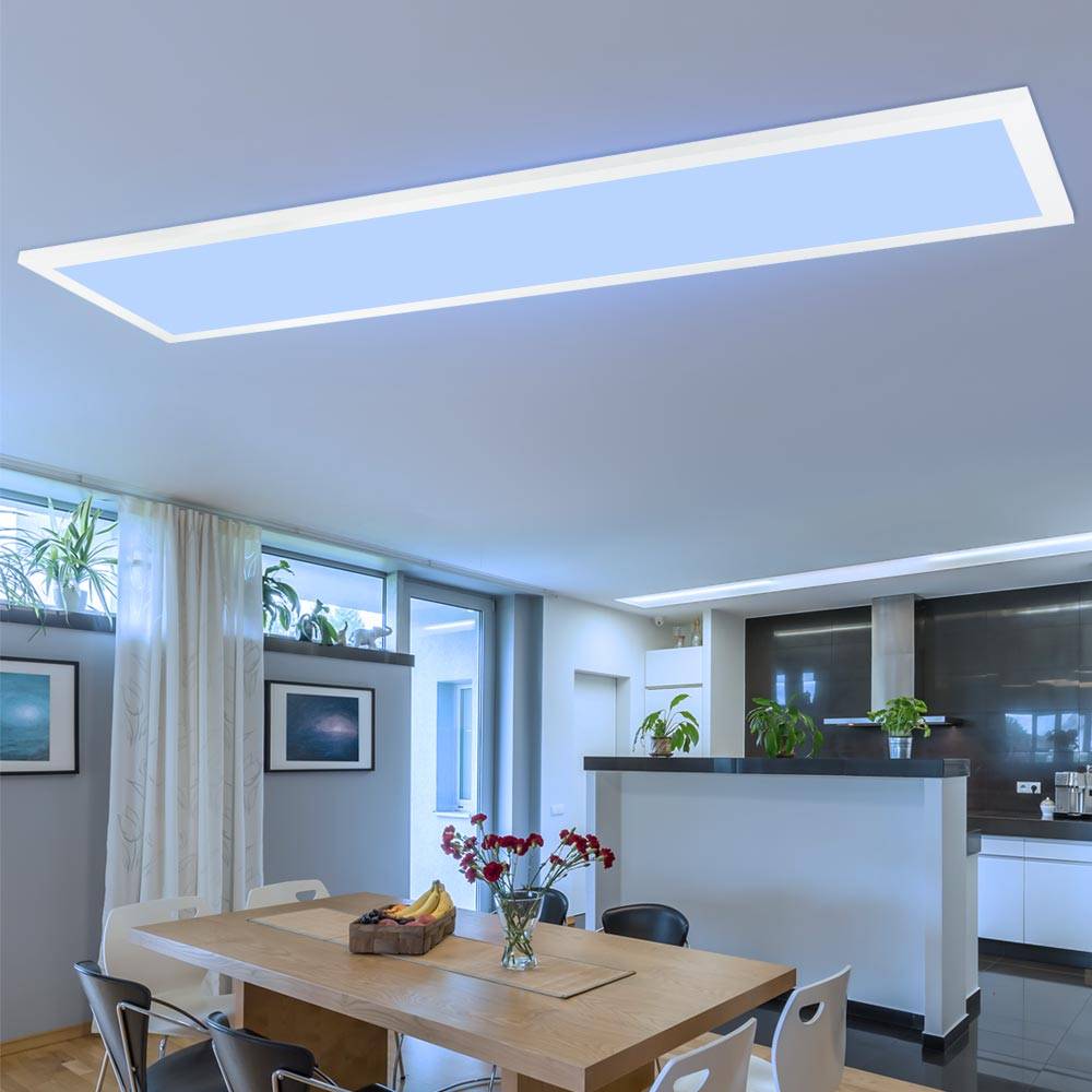 Smart RGB LED Ein Aufbau Decken Panel Alexa App FERNBEDIENUNG Lampe dimmbar