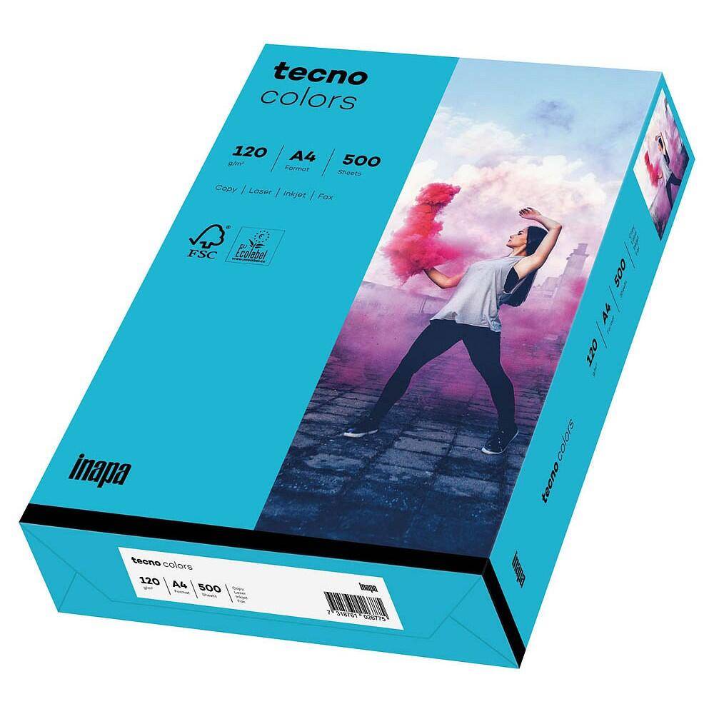 Multifunktionspapier tecno colors Intensiv A4 120g/qm VE=250 Blatt blau