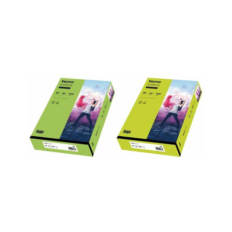 Multifunktionspapier tecno colors A4 160 g/qm VE=250 Blatt leuchtendgrün