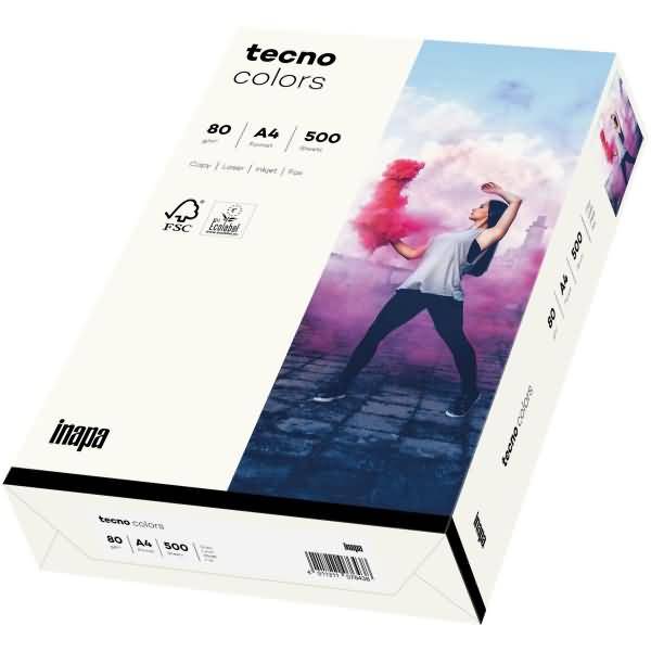Multifunktionspapier tecno colors A4 80 g/qm naturweiß VE=500 Blatt