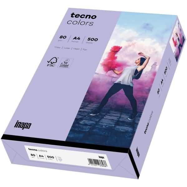 Multifunktionspapier tecno colors A4 80g/qm VE=500 Blatt violett