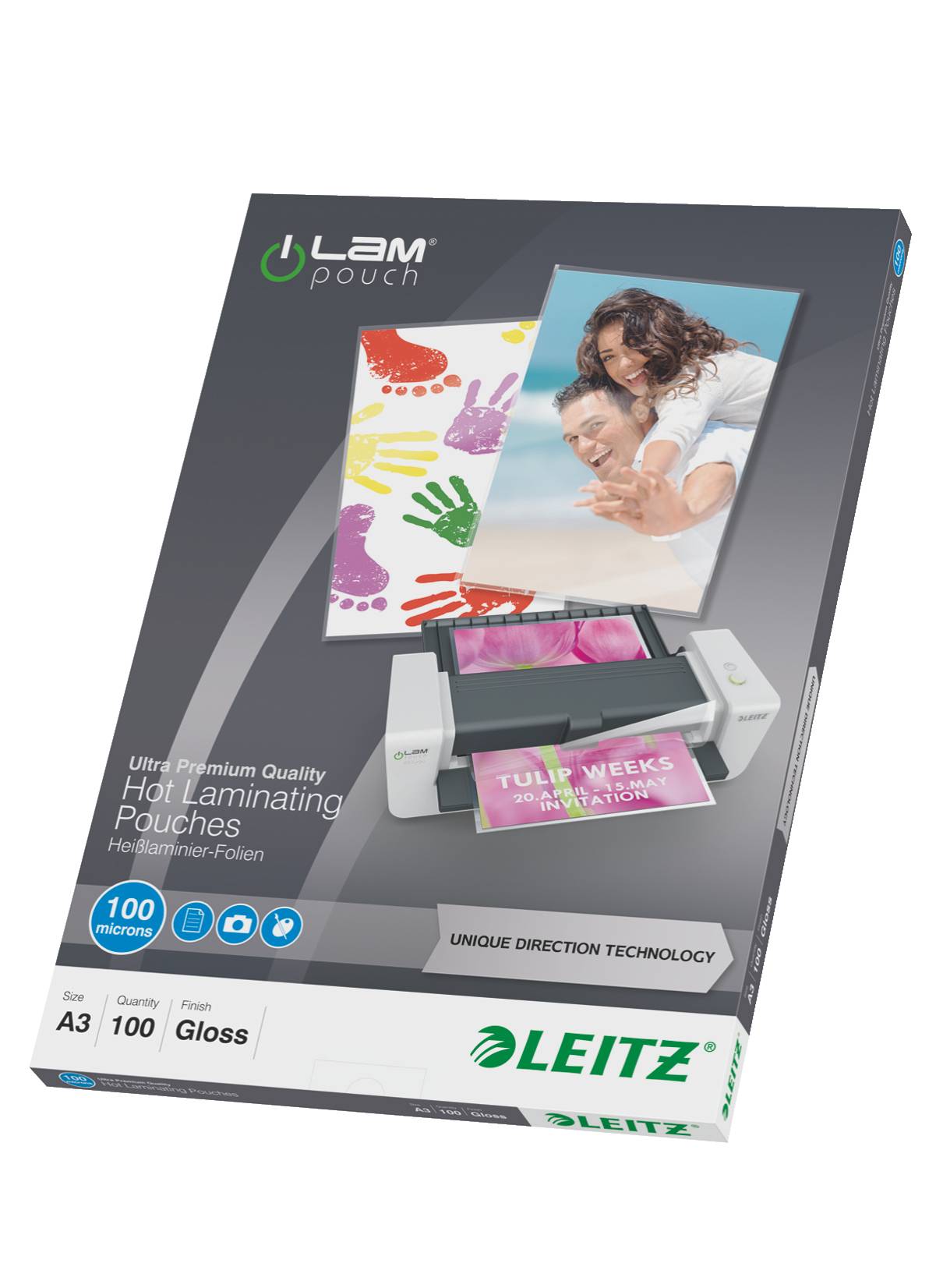 Esselte Leitz Glänzend, kristallklar - A3 (297 x 420