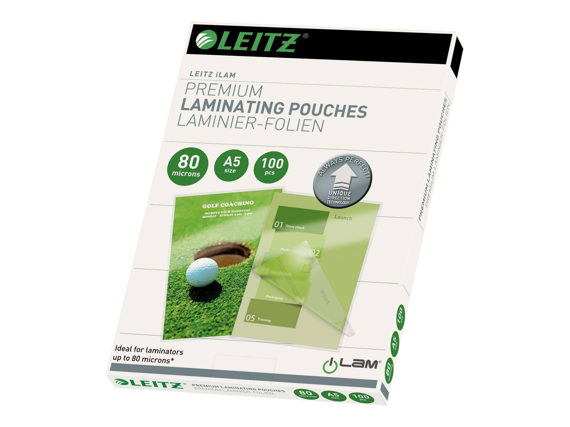 ESSELTE LEITZ - Leitz - Glänzend, kristallklar - A5 (148 x 210