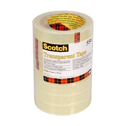 Scotch Klebefilm 550, transparent, 19 mm x 66 m