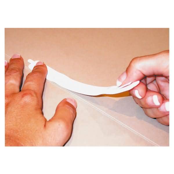Heftstreifen 2x15cm selbstklebend weiß 100 Stück