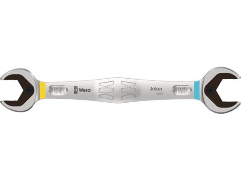 WERA 5020261001 Doppelmaulschlüssel 6002 Joker 22 x 24 mm Länge 261 mm verchromt