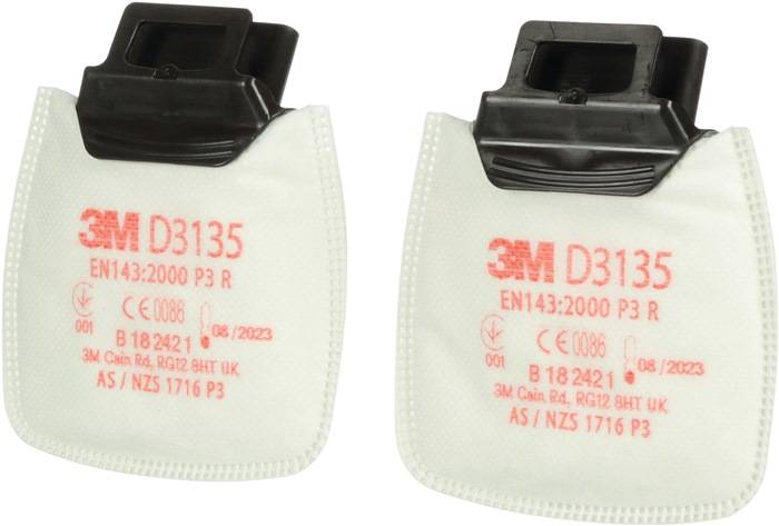 3M 7100197284 Rundpartikelfilter D3135 EN143:2000/A1:2006 P2R passend für Serie