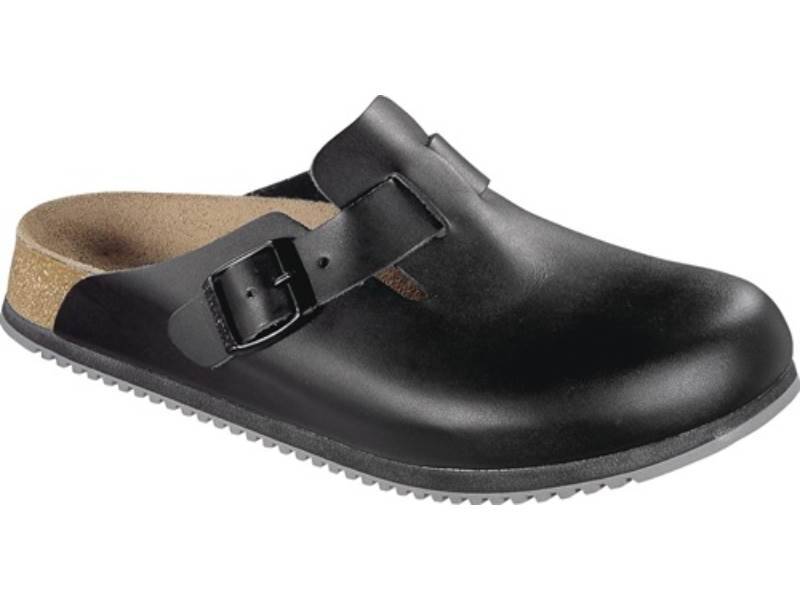 BIRKENSTOCK 60194 Clog Boston SL Gr.46 schwarz Obermaterial: Leder EN ISO 203