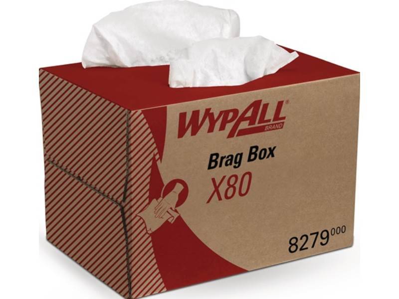 WYPALL 8279 Wischtuch WypAll® X80 8279 L424xB282ca. mm weiß 1-lagig