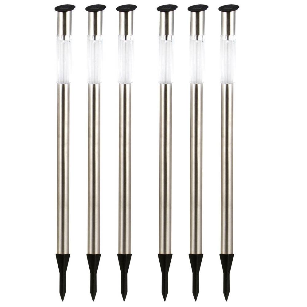 6er Set Solarleuchten Gartenleuchte Außenbeleuchtung Lampe Leuchte Licht 33961-6