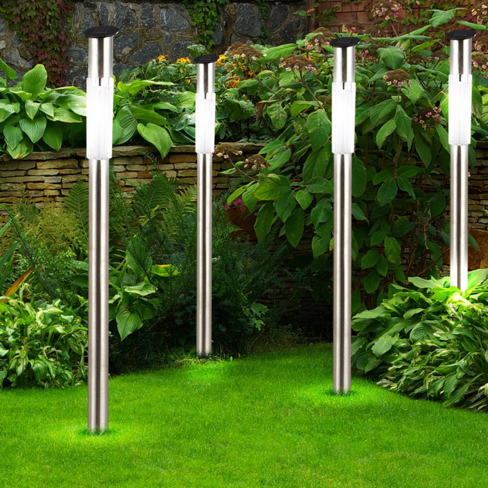 6er Set Solarleuchten Gartenleuchte Außenbeleuchtung Lampe Leuchte Licht 33961-6