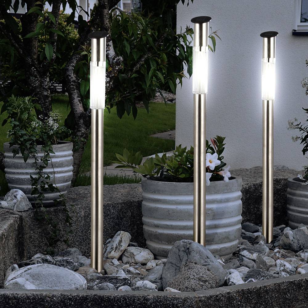 6er Set Solarleuchten Gartenleuchte Außenbeleuchtung Lampe Leuchte Licht 33961-6