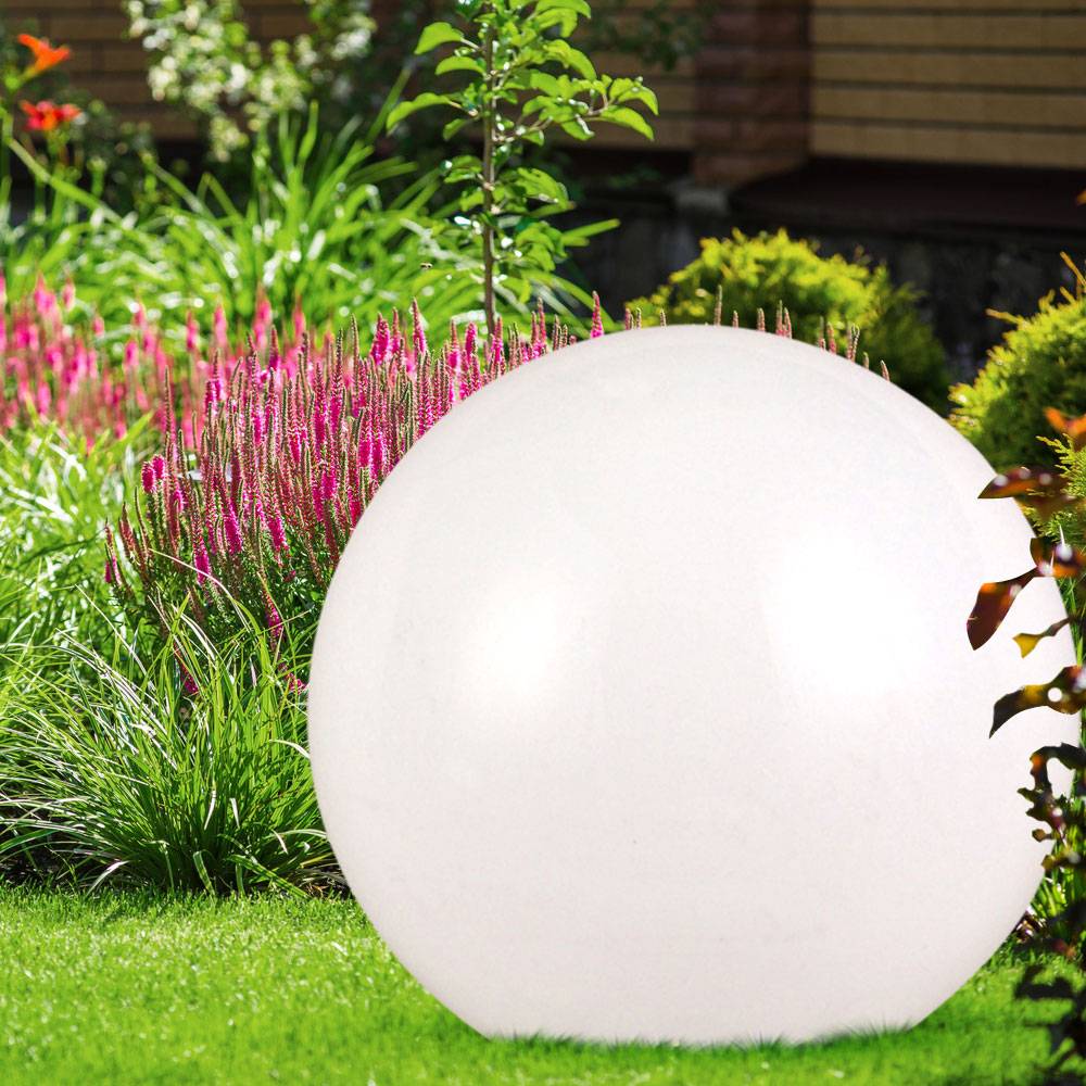 4er Set Outdoor LED Solar Kugel Leuchte Deko Lampe IP44 8hrs Beleuchtung Erdspieß Garten Veranda Hof Weg