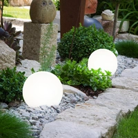 6x LED Solar Deko Leuchten SET Steck Erdspieß Kugel Lampe Garten Weg Beleuchtung Edelstahl 6x LED Solar Deko Leuchten SET Steck Erdspieß Kugel Lampe Garten Weg Beleuchtung Edelstahl