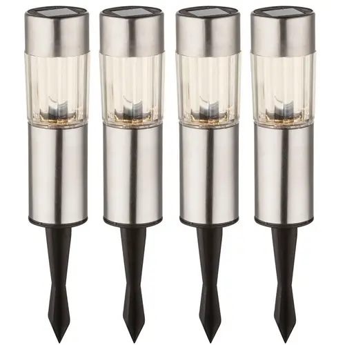 6x LED Solar Deko Leuchten SET Steck Erdspieß Kugel Lampe Garten Weg Beleuchtung Edelstahl 6x LED Solar Deko Leuchten SET Steck Erdspieß Kugel Lampe Garten Weg Beleuchtung Edelstahl