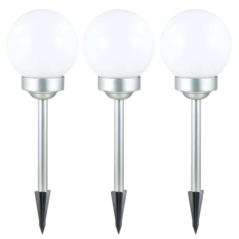 Solarleuchte Kugel Garten Kugelleuchte Solar LED Gartendeko Solarkugel für Außen 15 cm, mit Erdspieß und Balkonhalter, Leuchtdauer ca. 6-8 Stunden