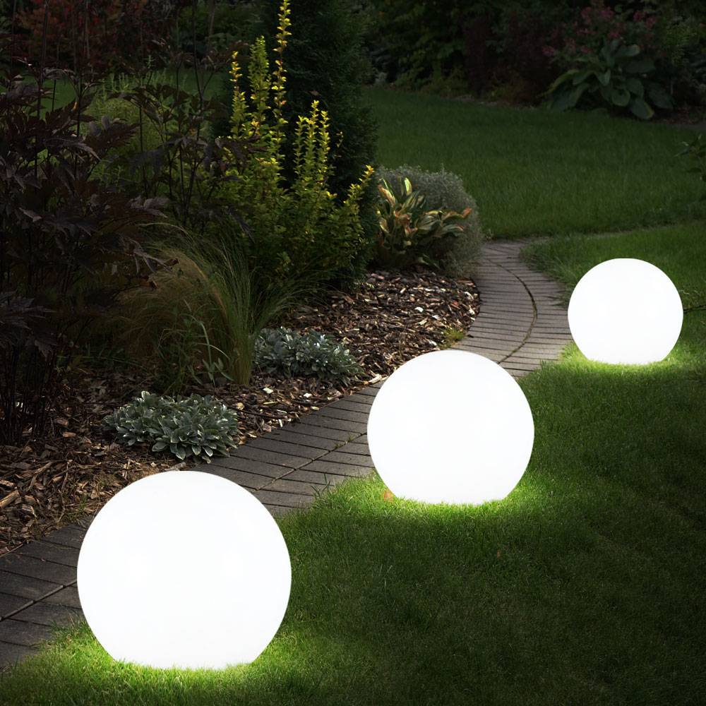 Solarleuchte Kugel Garten Kugelleuchte Solar LED Gartendeko Solarkugel für Außen 15 cm, mit Erdspieß und Balkonhalter, Leuchtdauer ca. 6-8 Stunden