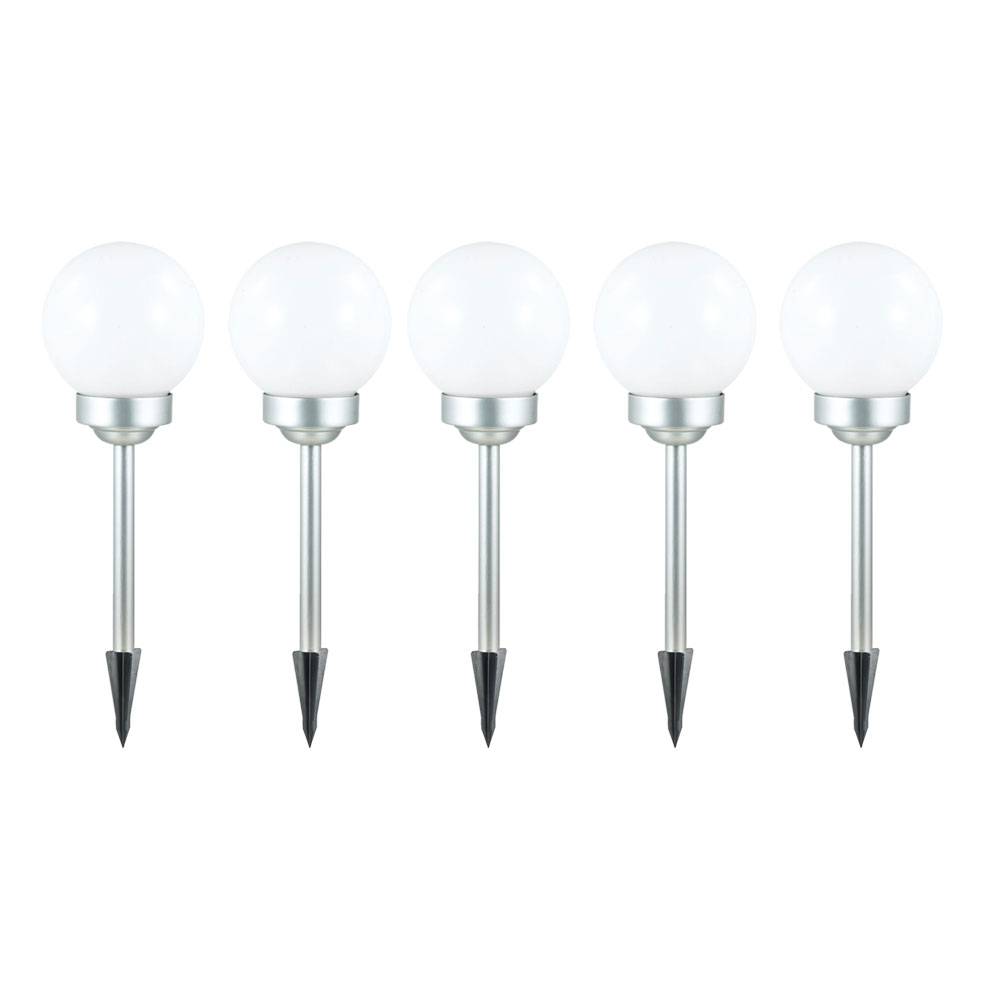 Solarleuchte Kugel Garten Kugelleuchte Solar LED Gartendeko Solarkugel für Außen 15 cm, mit Erdspieß und Balkonhalter, Leuchtdauer ca. 6-8 Stunden