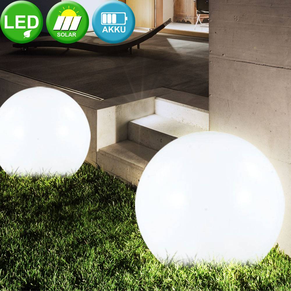 Solarleuchte Kugel Garten Kugelleuchte Solar LED Gartendeko Solarkugel für Außen 15 cm, mit Erdspieß und Balkonhalter, Leuchtdauer ca. 6-8 Stunden