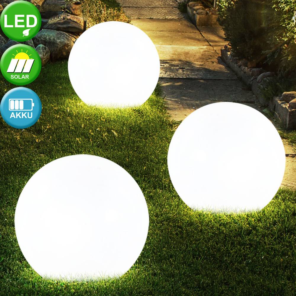 Solarleuchte Kugel Garten Kugelleuchte Solar LED Gartendeko Solarkugel für Außen 15 cm, mit Erdspieß und Balkonhalter, Leuchtdauer ca. 6-8 Stunden