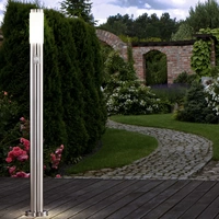 LED Edelstahl Steh Leuchte Stand Lampe Außen Beleuchtung IP44 Bewegungsmelder LED Edelstahl Steh Leuchte Stand Lampe Außen Beleuchtung IP44 Bewegungsmelder