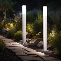 2er Set Außen Steh Leuchten Edelstahl Garten Weg Außen Beleuchtung Stand Strahler Hof Säulen Lampen 2er Set Außen Steh Leuchten Edelstahl Garten Weg Außen Beleuchtung Stand Strahler Hof Säulen Lampen