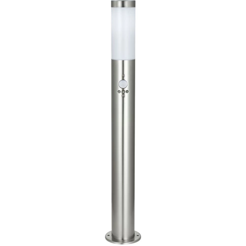 Stand Lampe Bewegungsmelder Edelstahl 1-flammig weiß Gartenhaus Stand Lampe Bewegungsmelder Edelstahl 1-flammig weiß Gartenhaus