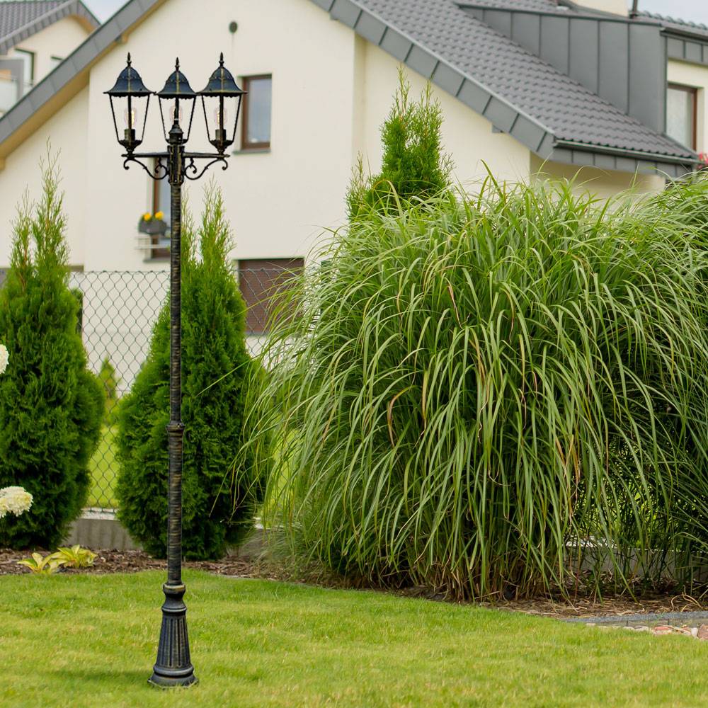 Außen Leuchte Kandelaber Steh Lampe Stand Beleuchtung Laterne Licht