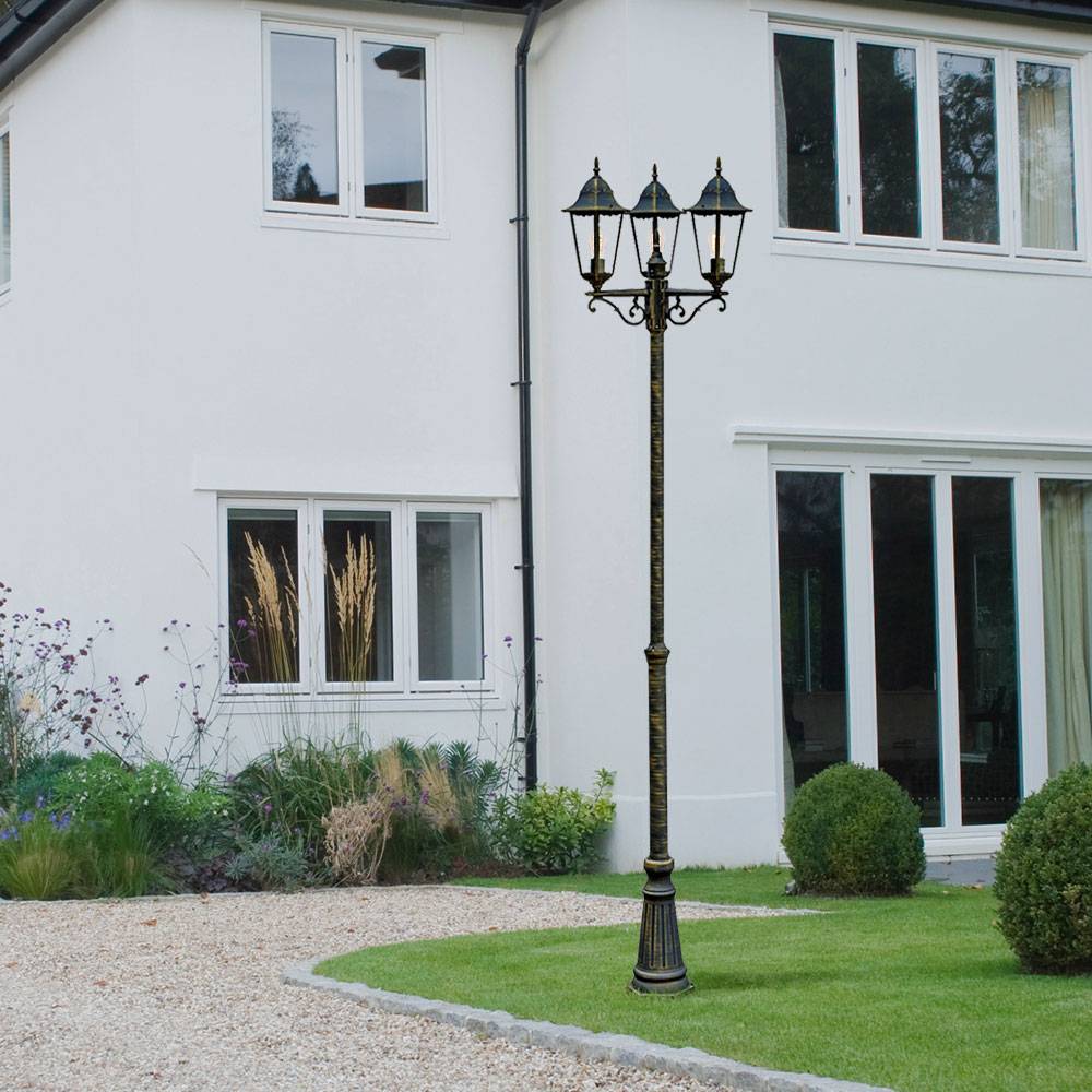 Außen Leuchte Kandelaber Steh Lampe Stand Beleuchtung Laterne Licht
