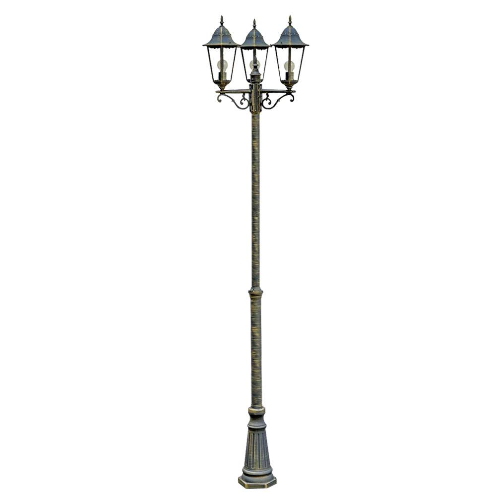 Design Außen Leuchte Kandelaber Steh Lampe Stand Beleuchtung im Set inklusive LED Leuchtmittel