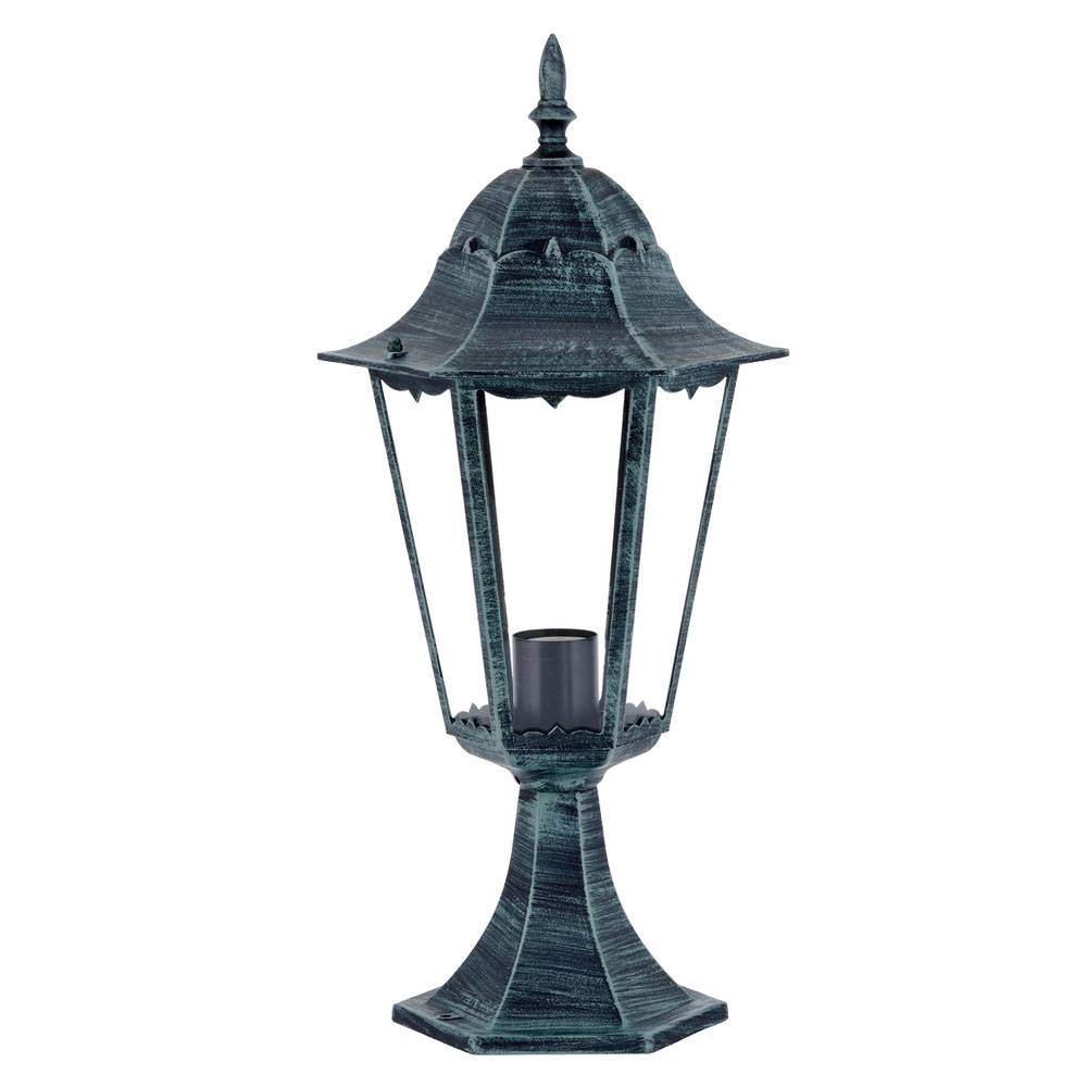 Rustikale Steh Leuchte Außen Beleuchtung ALU IP44 Sockel Lampe Laterne