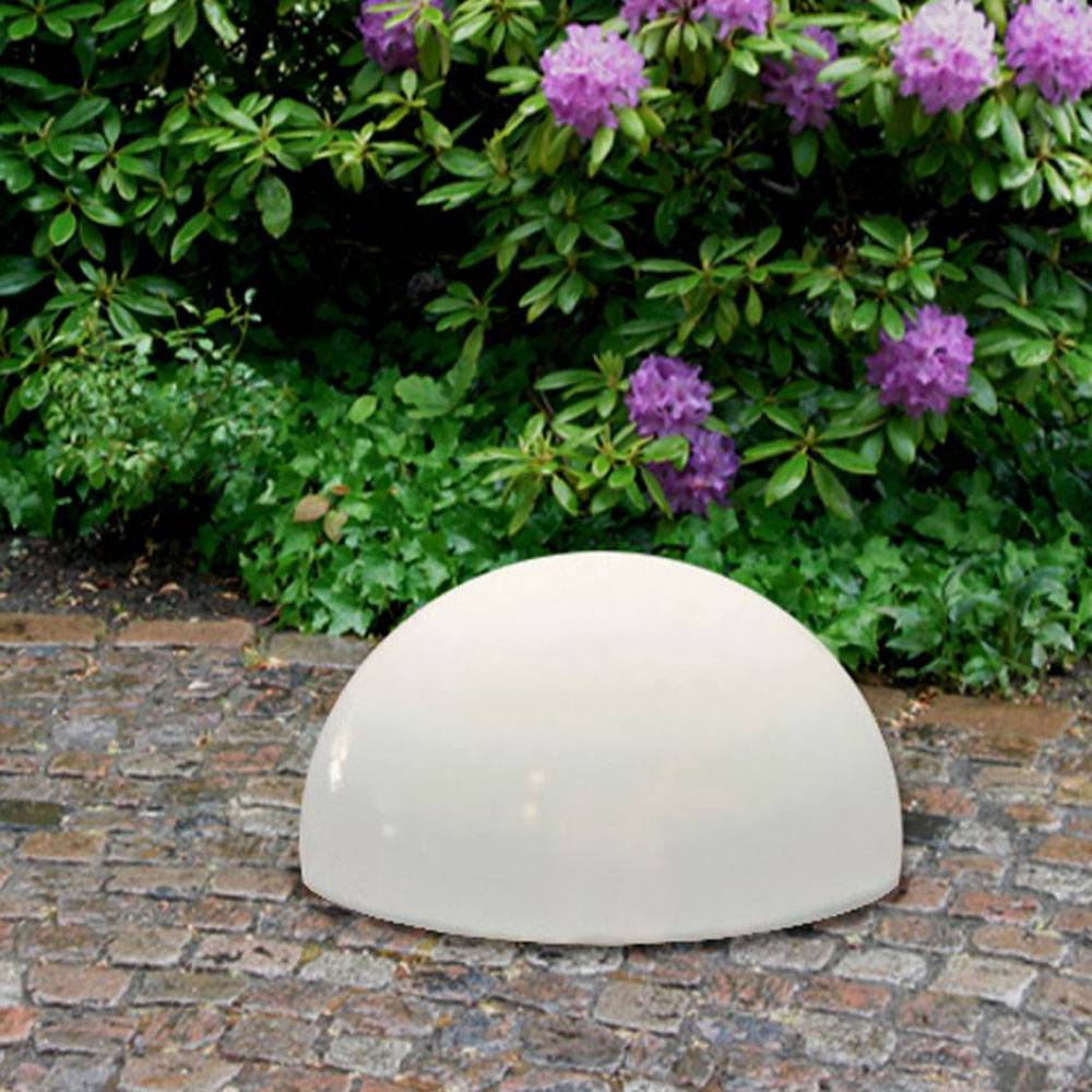 2x LED Außen Solar Steh Lampen Garten Terrassen Strahler Leuchten Kugel Weg Beleuchtungen weiß