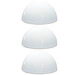 3er Set LED Solar Steh Lampen Fassaden Halb Kugel Wand Beleuchtung Garten Weg Stand Leuchten weiß 3er Set LED Solar Steh Lampen Fassaden Halb Kugel Wand Beleuchtung Garten Weg Stand Leuchten weiß