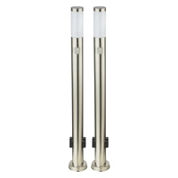 2er Set Außen Steh Lampen Bewegungsmelder 2x Steckdosen Garten Beleuchtung Einfahrt Hof Säulen Stand Leuchten 2er Set Außen Steh Lampen Bewegungsmelder 2x Steckdosen Garten Beleuchtung Einfahrt Hof Säulen Stand Leuchten