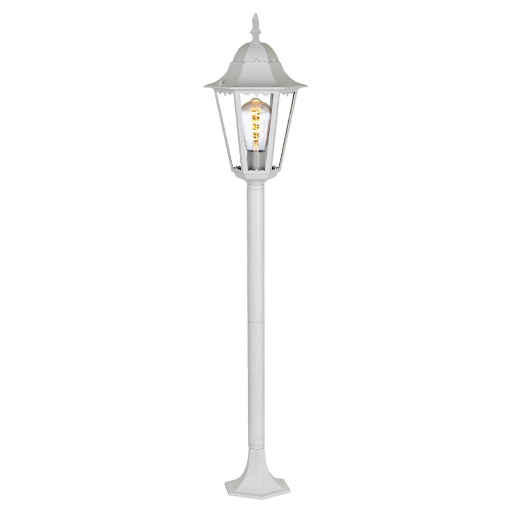 Außen Steh Leuchte Garten ALU Beleuchtung Laterne Balkon Lampe im Set inkl. LED Leuchtmittel