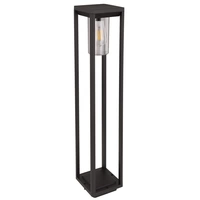 Stehleuchte Außen Standlampe Garten Aluminium Aussen Sockelleuchte Wegleuchte schwarz, matt klar, 1x E27, LxBxH 15x15x80 cm Stehleuchte Außen Standlampe Garten Aluminium Aussen Sockelleuchte Wegleuchte schwarz, matt klar, 1x E27, LxBxH 15x15x80 cm