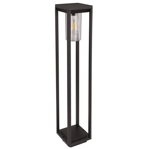 Stehleuchte Außen Standlampe Garten Aluminium Aussen Sockelleuchte Wegleuchte schwarz, matt klar, 1x E27, LxBxH 15x15x80 cm Stehleuchte Außen Standlampe Garten Aluminium Aussen Sockelleuchte Wegleuchte schwarz, matt klar, 1x E27, LxBxH 15x15x80 cm