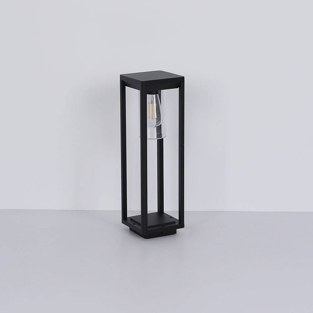 Steh Leuchte ALU Außen Beleuchtung Garten Steh Lampe FILAMENT Laterne im Set inkl. LED Leuchtmittel