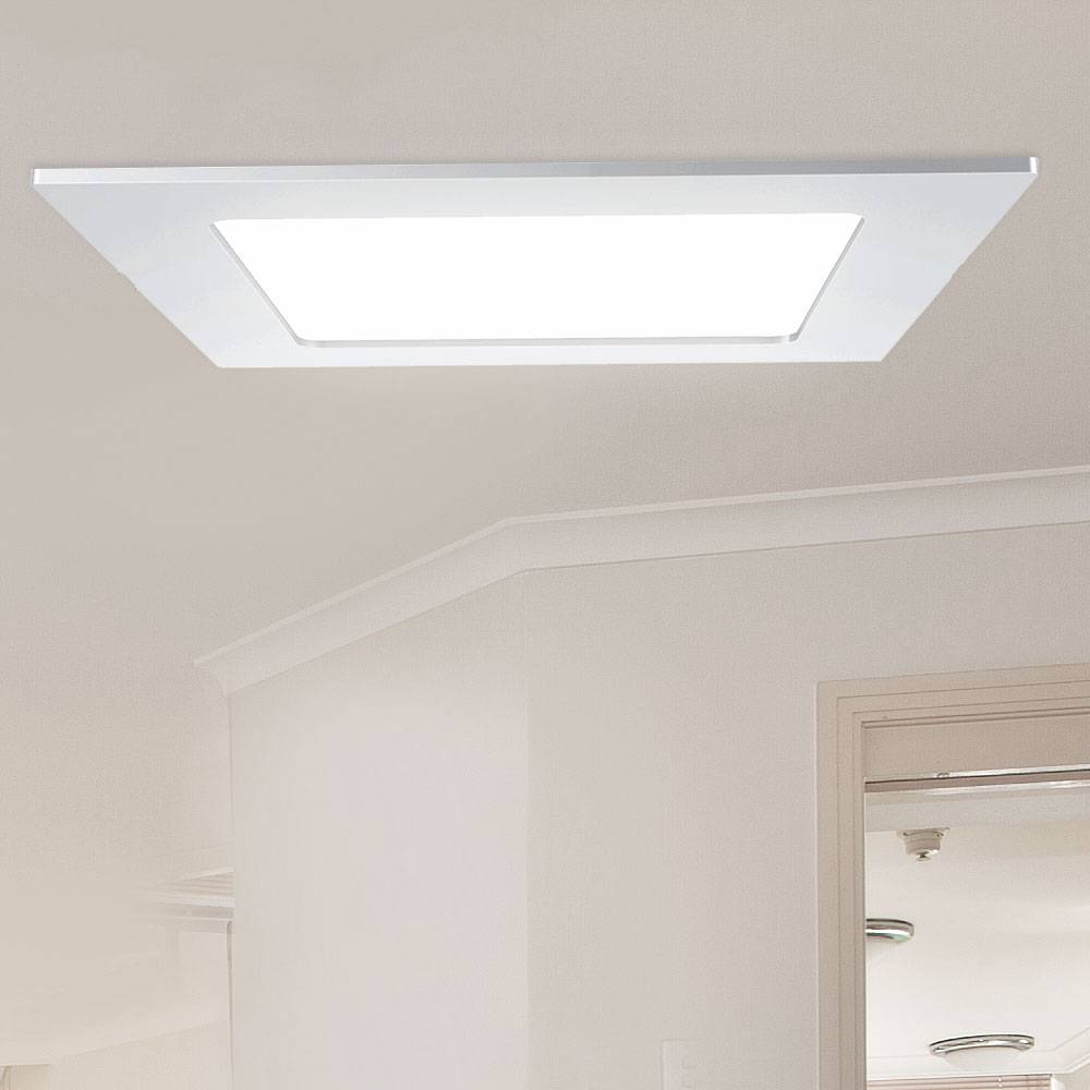 10x LED Einbau Panel Leuchten Wohnraum Decken Strahler Alu Raster Lampen