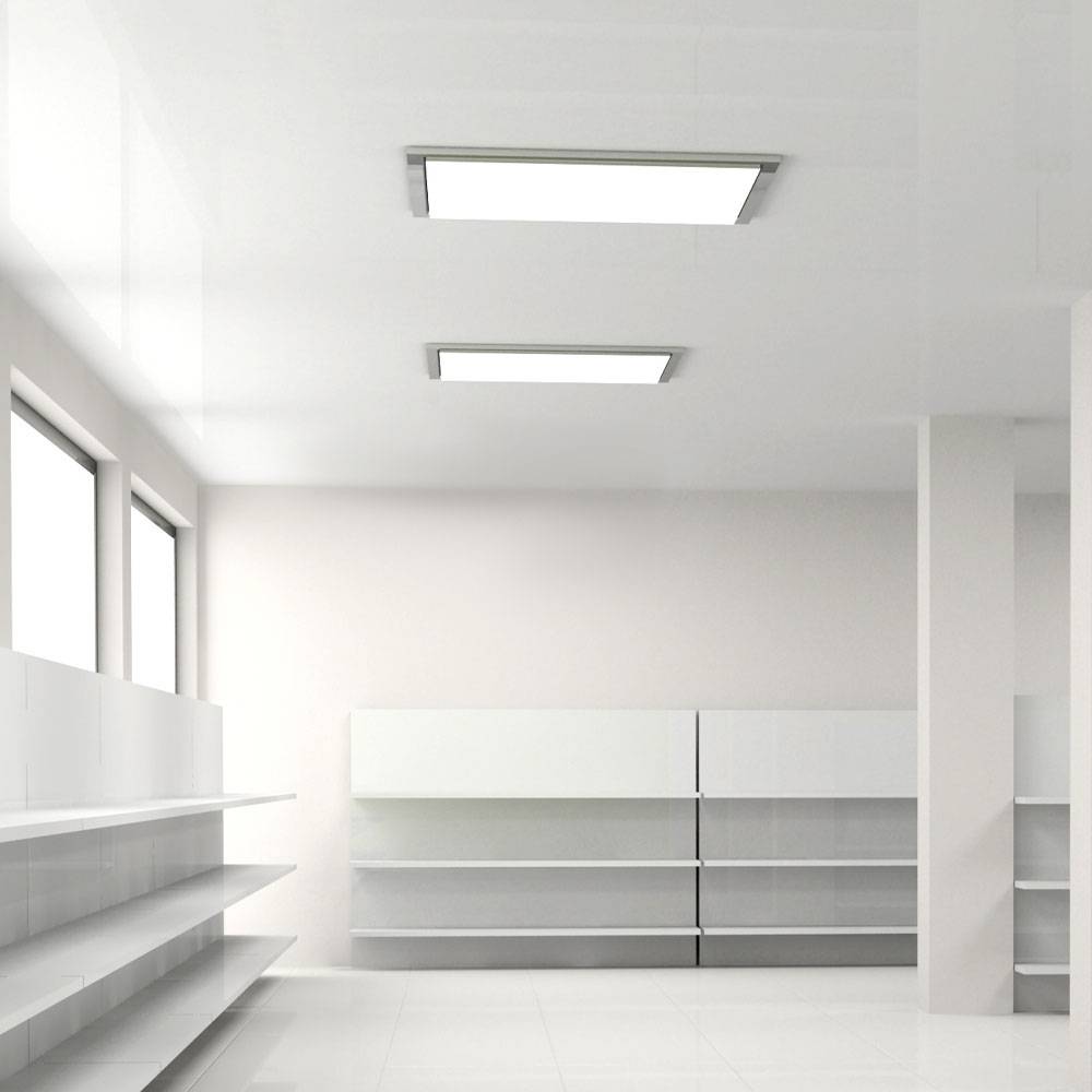 LED Einbaupanel quadratisch Einbau Deckenstrahler LED Deckenleuchte weiß LED Einbaustrahler flach , Aluminium, 36W 4320lm Tageslichtweiß, LxBxH 59,5