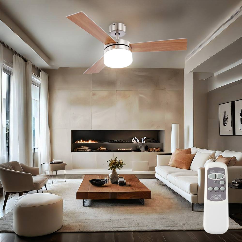 Decken Ventilator Raum-Kühler Lampe Lüfter App Google FERNBEDIENUNG im Set inkl. RGB LED Leuchtmittel