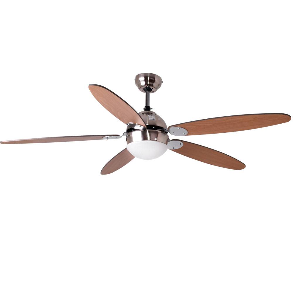 Deckenventilator mit Zugschalter und LED Leuchtmittel 132 cm 3 Stufen