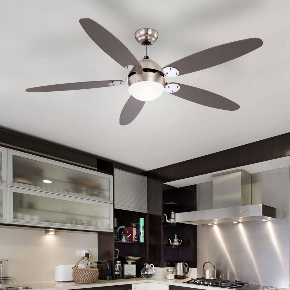 Deckenventilator mit Zugschalter und LED Leuchtmittel 132 cm 3 Stufen