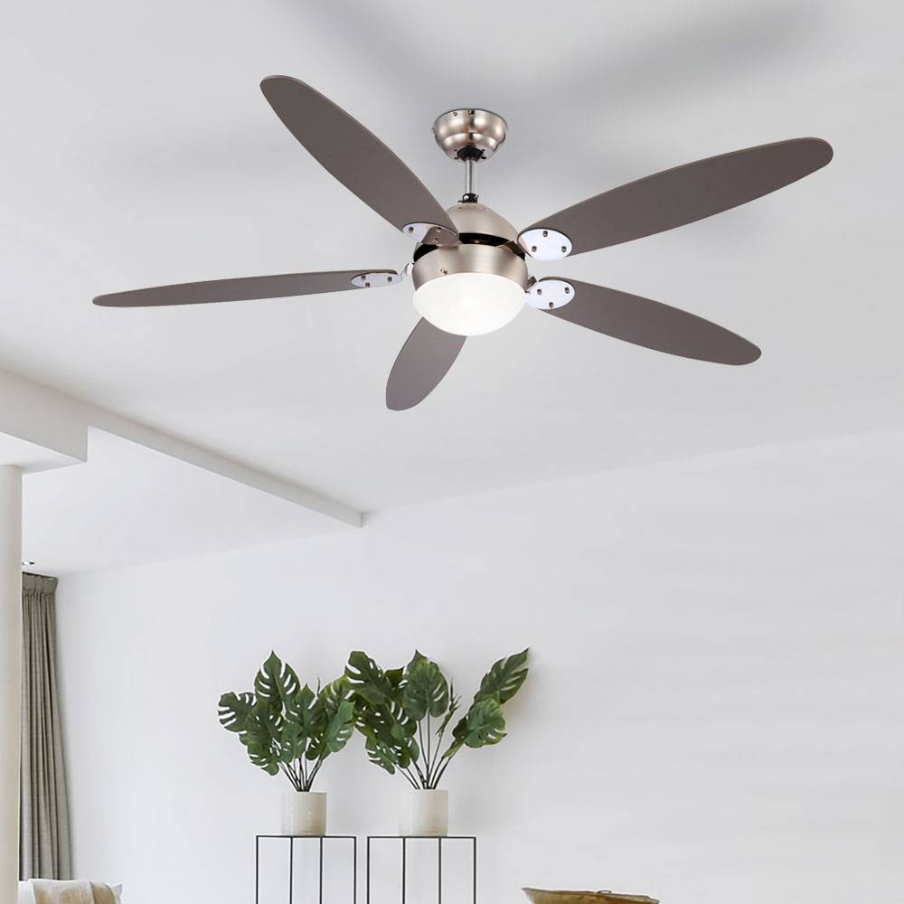 Deckenventilator mit Zugschalter und LED Leuchtmittel 132 cm 3 Stufen