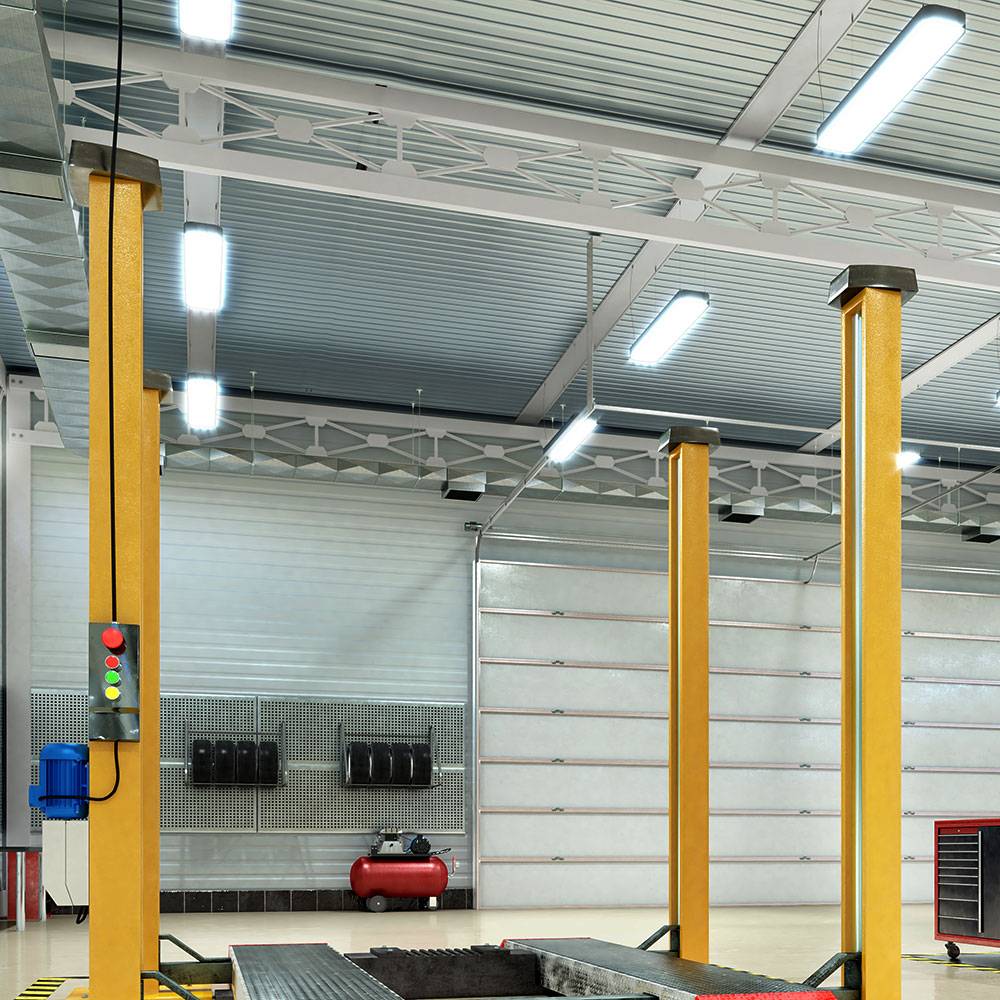 LED Feuchtraumleuchte 150 cm Kellerleuchte Wannenleuchte 3840 Lumen 48 Watt Kaltweiß 6er SET