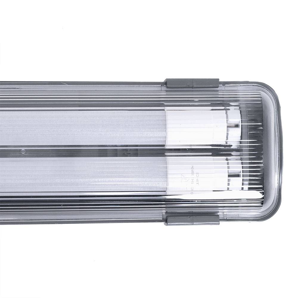2x 44 W LED Decken Lampen Röhren Industrie Leuchten Feuchtraum Hallen Strahler