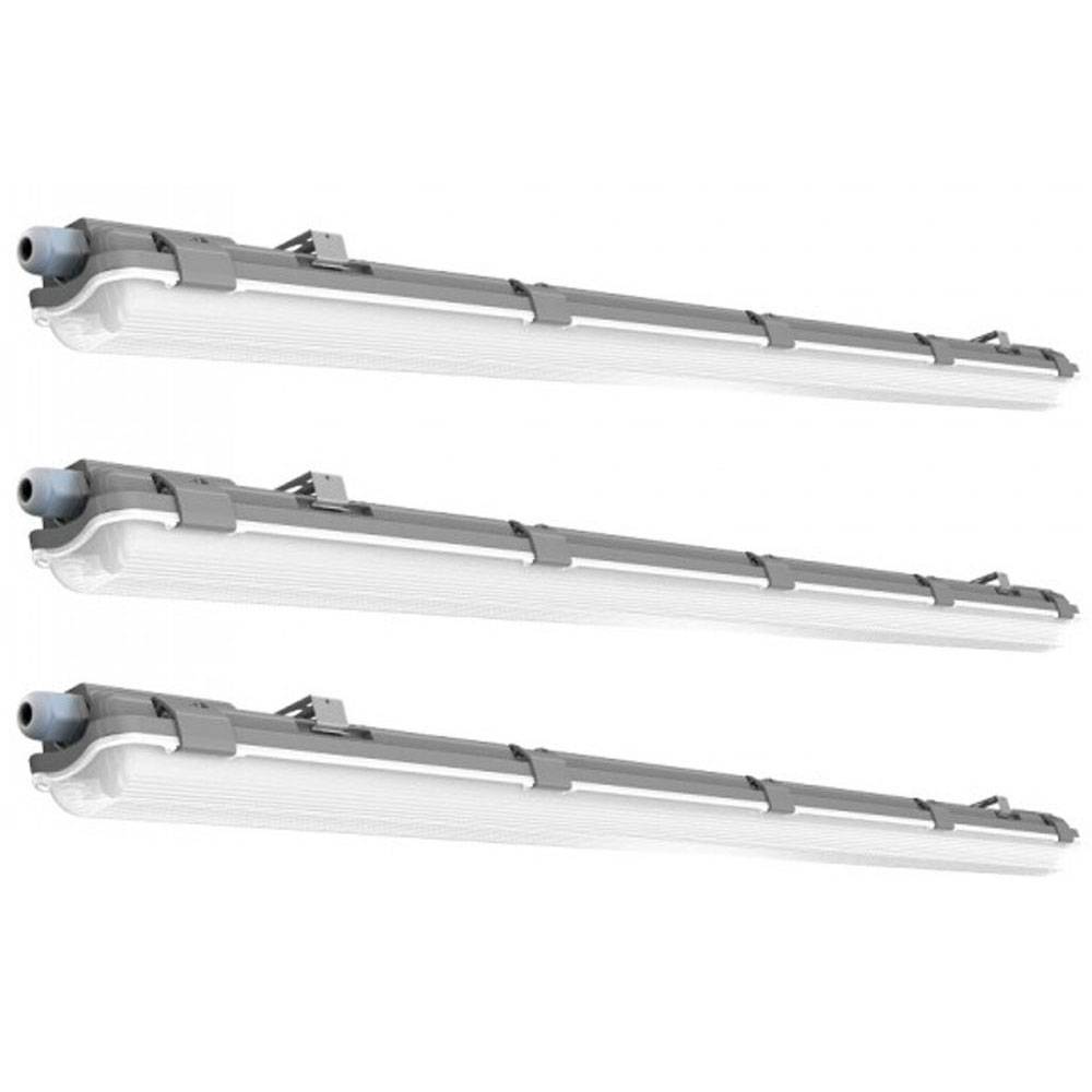 3x LED Decken Strahler Wannen Leuchten Lager Hallen Tages Licht Garagen Keller Werkstatt Lampen