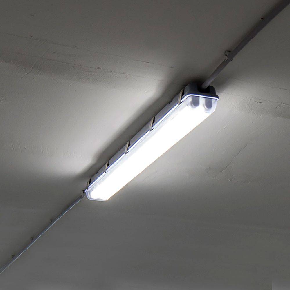 LED Wannenleuchte 48 Watt LED Feuchtraumleuchte LED Röhre 150 cm Garage Werkstattleuchte kaltweiß, 3840lm 6400K,5er Set