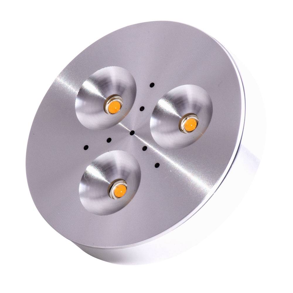 6er Set LED Möbel Einbau Strahler Arbeits Zimmer Schrank Aufbau Decken Leuchten Alu gebürstet